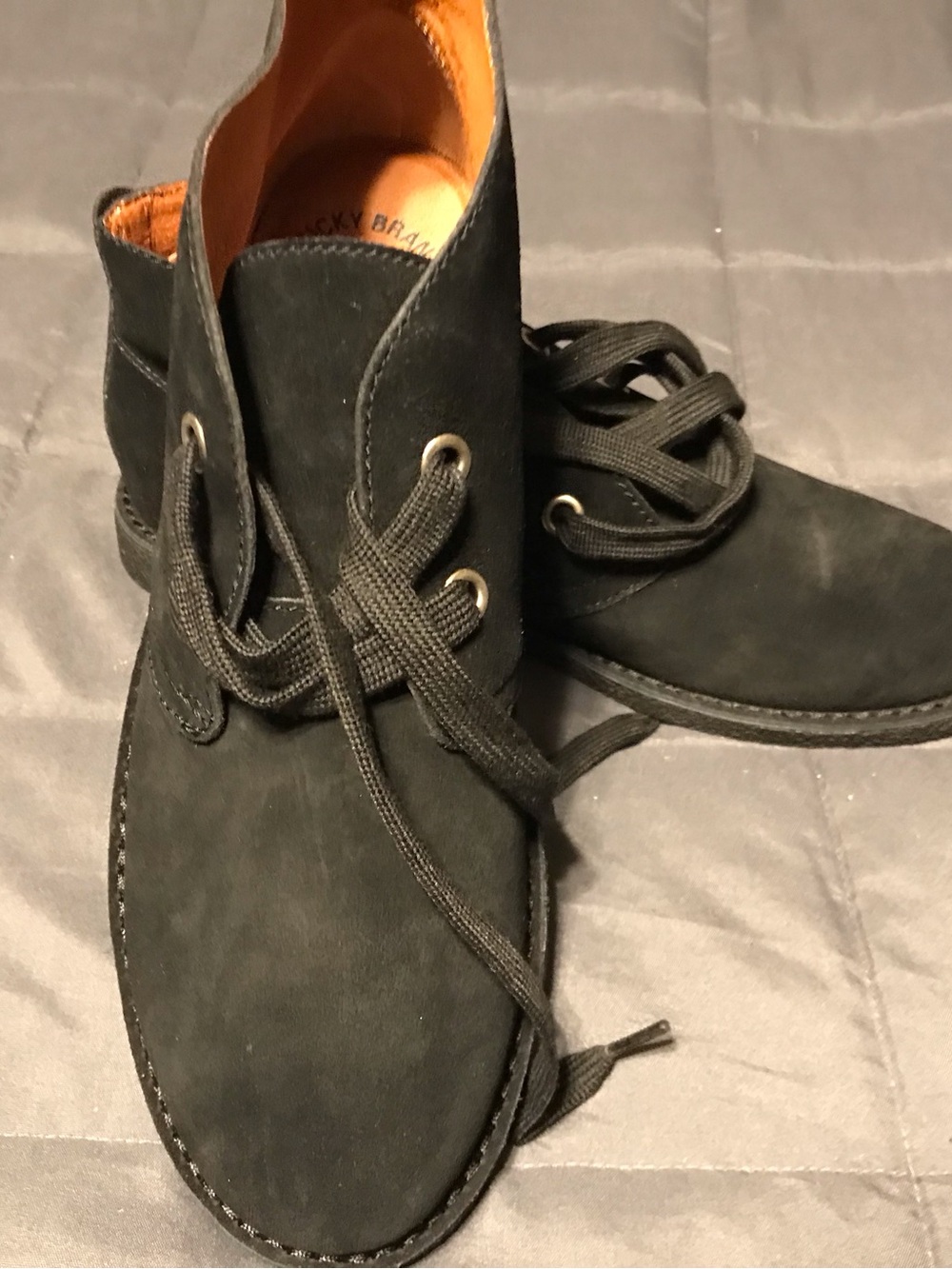 Lucky Brand Women’s Black Suede Booties
